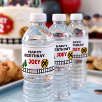 Chugga Chugga Two Two Personalized Water Bottle Labels