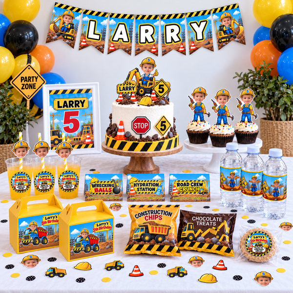 Construction Theme Birthday Party Bundle