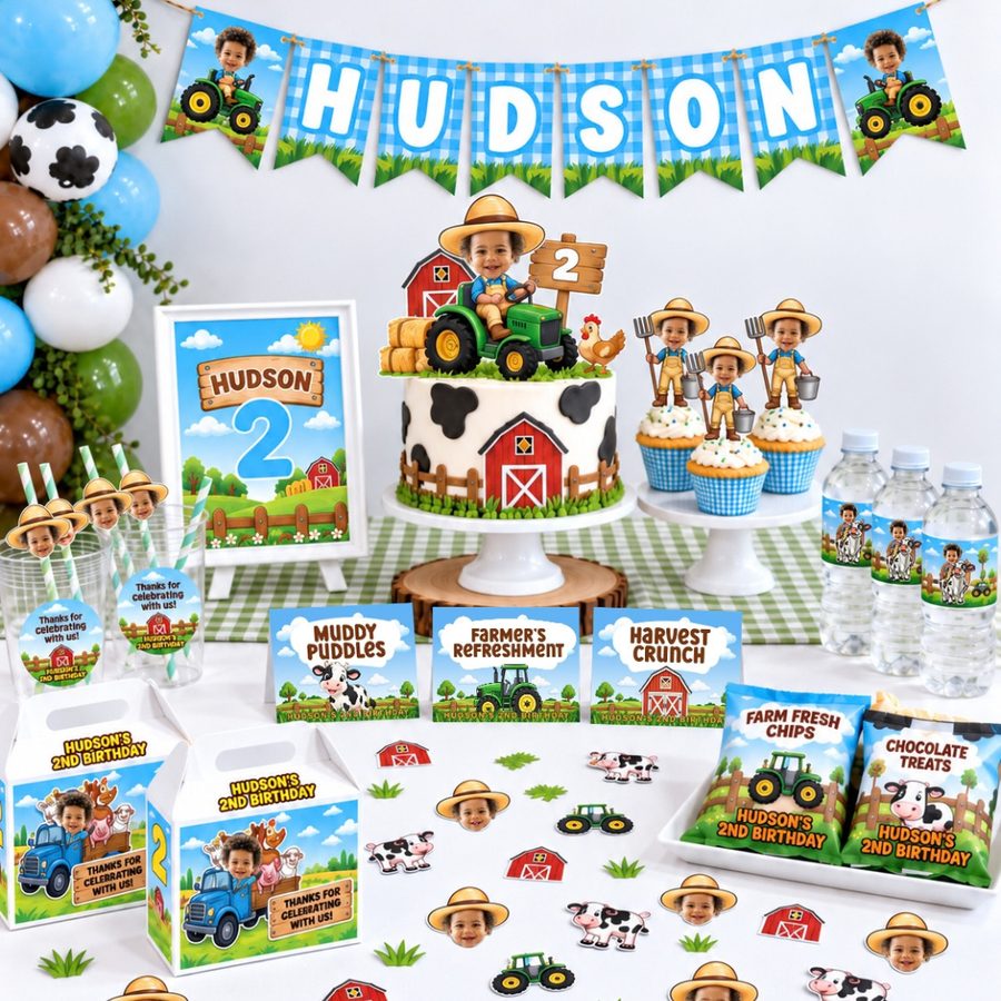 Farm Theme Birthday Party Bundle