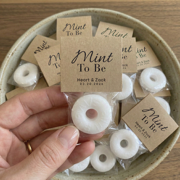 Personalized Wedding Mint Favors