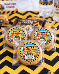 Construction Theme Personalized Thank You Stickers
