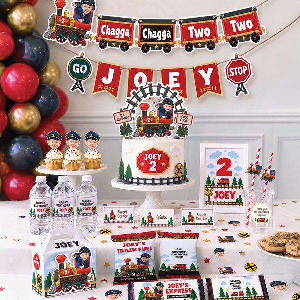Chugga Chugga Two Two Train 2nd Birthday Party Bundle