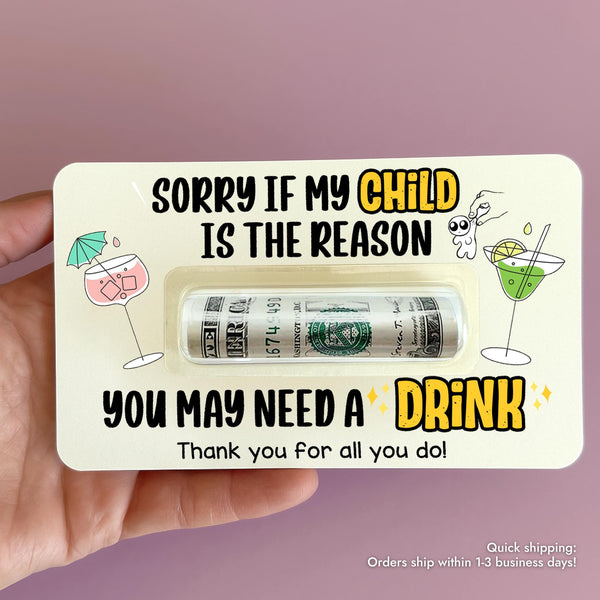 Funny Teachers Day Cash Gift Card Funny Money Money Holder