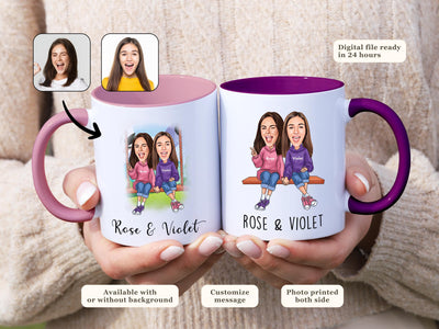 Custom Sister Mug Gift for Her BFF Mug