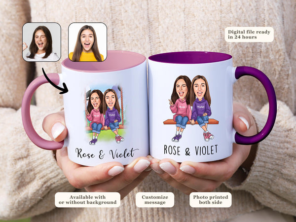 Custom Sister Mug Gift for Her BFF Mug