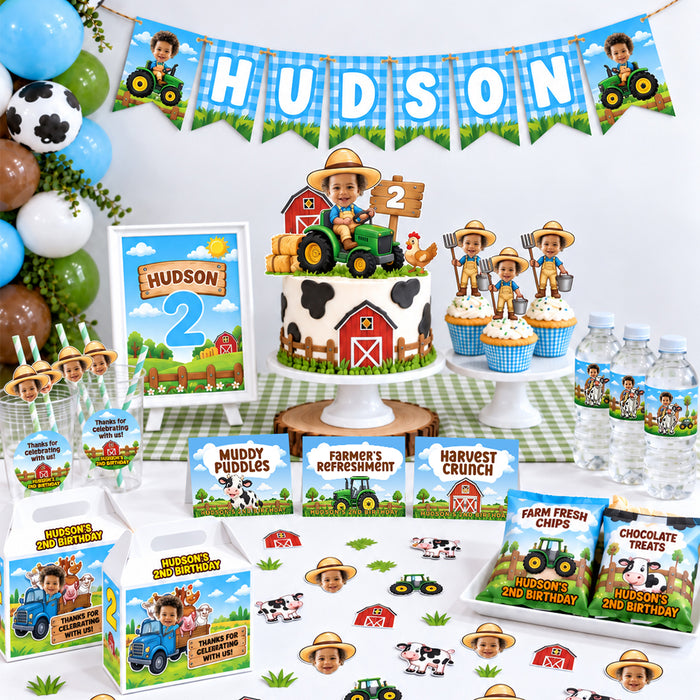 Farm Theme Personalized Thank You Stickers