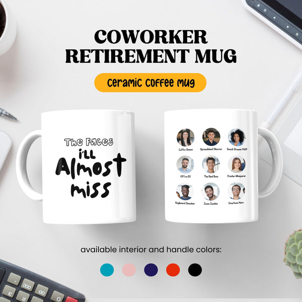 Personalized Coworker Retirement Mug Retirement Leaving Coffee Mug