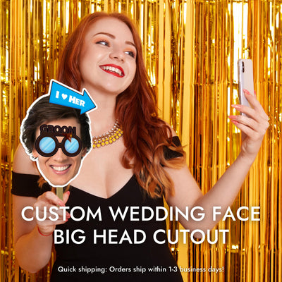 Bridal Shower Big Head Cut Out