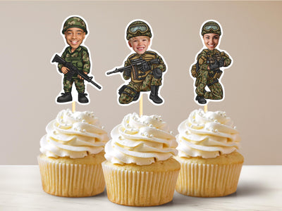 Soldier Cupcake Toppers