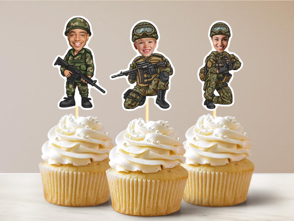 Soldier Cupcake Toppers