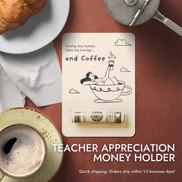 Teacher Appreciation Money Card, Teacher Gift from Student, Money Holder