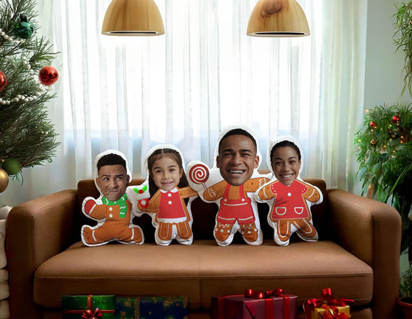 Christmas Pillow Christmas Gift Gingerbread Custom Shaped Pillows
