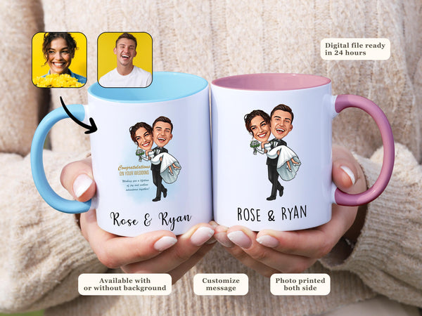 Custom Wedding Mug Marriage Mr & Mrs Wedding