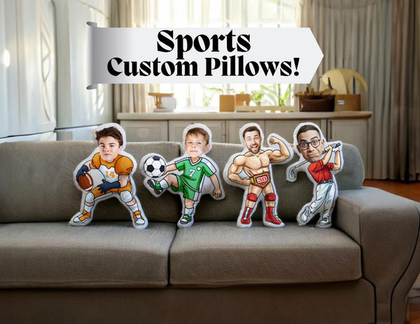 Sports Custom Pillows Football Pillow Wrestling Pillow Soccer