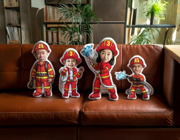 Firefighter Custom Shaped Pillows Personalized Gift Firefighter Graduation