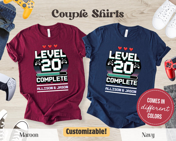 Funny Anniversary Gift Personalized 20th Anniversary T-shirt Custom Custom T-Shirt