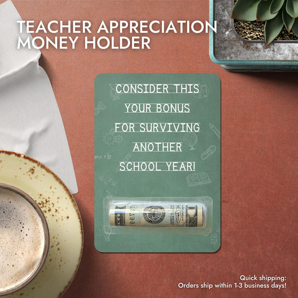 End of Year Teacher Money Holder Printable Teacher