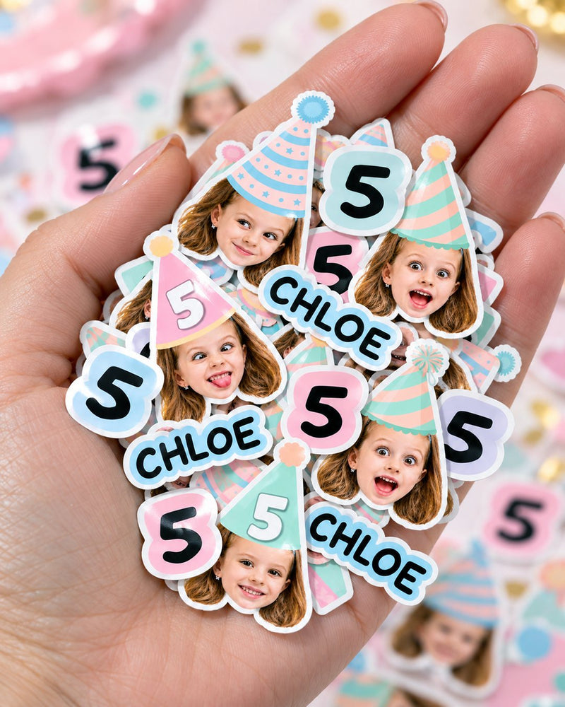 Face confetti pieces