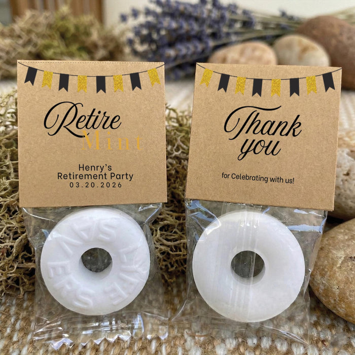 Personalized RetireMINT Candy Labels