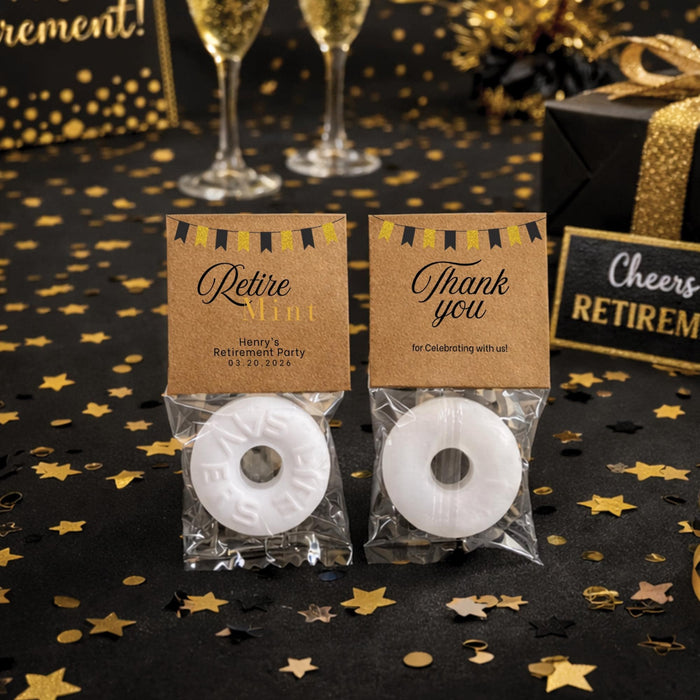 Personalized RetireMINT Candy Labels