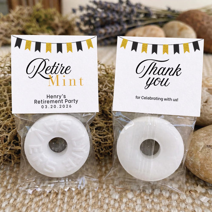 Personalized RetireMINT Candy Labels