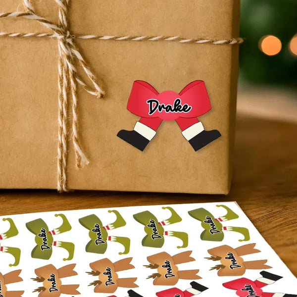 Custom Christmas Present Labels | Ribbon with Name