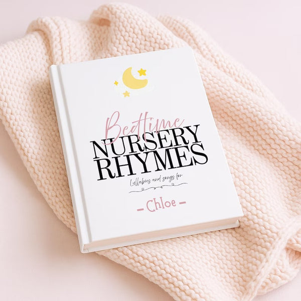 Personalized Book of Nursery Rhymes: Custom Baby Shower Gift with name-First Birthday or Toddler