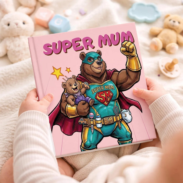 Personalized Supermom Book: First Mother's Day Gift From Children Storybook